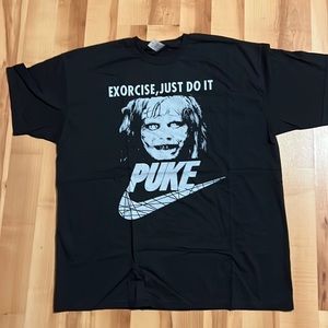 BLACKSANCTUARY EXORCISE, JUST DO IT PUKE TEE XXL UNISEX. 🤮🤮🤮